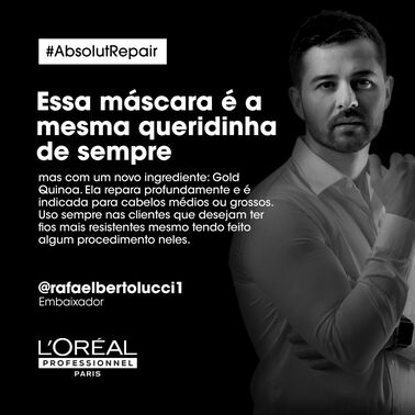 Absolut Repair Gold Quinoa Máscara Capilar - Bloqueado KER | L'Oréal Partner Shop