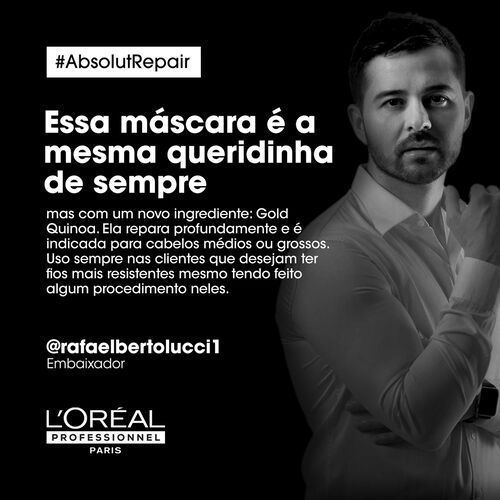 Absolut Repair Gold Quinoa M&aacute;scara Capilar - Bloqueado KER | L'Or&eacute;al Partner Shop