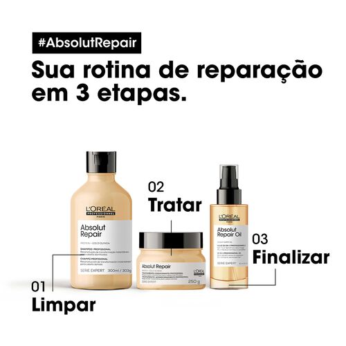 Absolut Repair Gold Quinoa M&aacute;scara Capilar - Bloqueado KER | L'Or&eacute;al Partner Shop