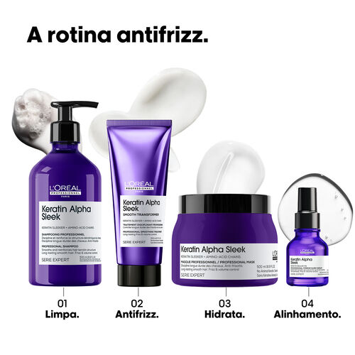 Keratin Alpha Sleek M&aacute;scara - Bloqueado KER | L'Or&eacute;al Partner Shop