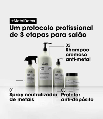 Metal Detox M&aacute;scara Capilar - Bloqueado KER | L'Or&eacute;al Partner Shop
