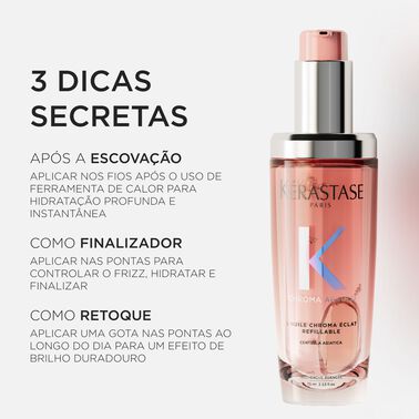 ÓLEO CAPILAR KÈRASTASE L'HUILE CHROMA ABSOLU ÉCLAT 75ml - Óleos Refiláveis Kérastase | L'Oréal Partner Shop