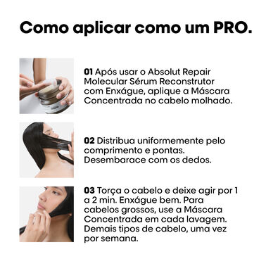 Absolut Repair Molecular Máscara Concentrada Profissional - L'Oreal Professionnel | L'Oréal Partner Shop