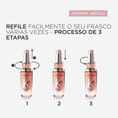 ÓLEO CAPILAR KÈRASTASE L'HUILE CHROMA ABSOLU ÉCLAT REFIL 75ml - Óleos Refiláveis Kérastase | L'Oréal Partner Shop