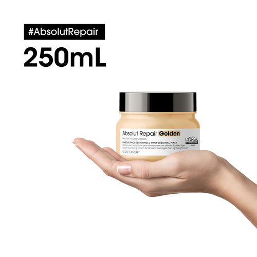 Absolut Repair Gold Quinoa M&aacute;scara Capilar - tirar | L'Or&eacute;al Partner Shop