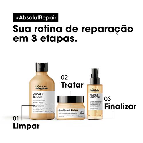 Absolut Repair Gold Quinoa M&aacute;scara Capilar - tirar | L'Or&eacute;al Partner Shop